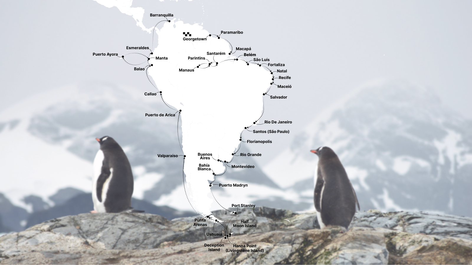 1 SOUTH AMERICA ANTARCTICA itinerary life at sea cruises