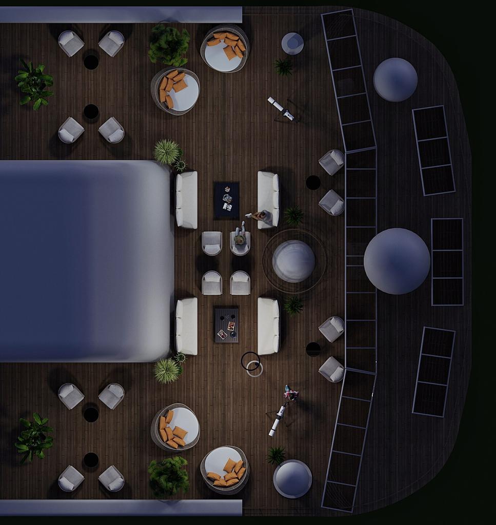Observation Lounge top view