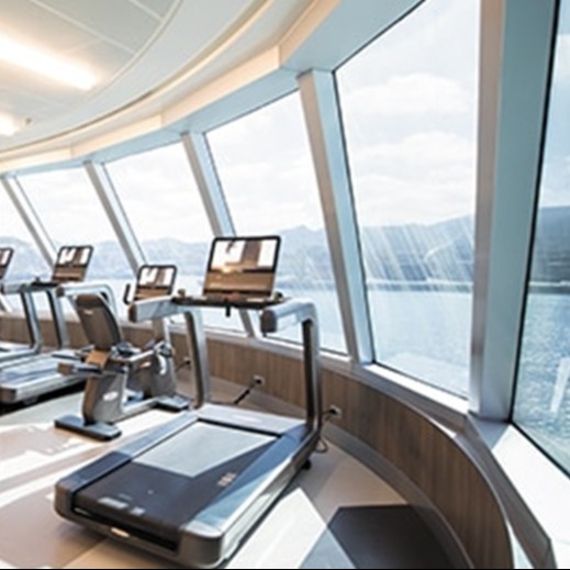Gym with ocean view-1